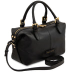 Sac à main bowling femme cuir grainé souple bandoulière RIBELLE