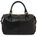 Sac à main bowling femme cuir grainé souple bandoulière RIBELLE
