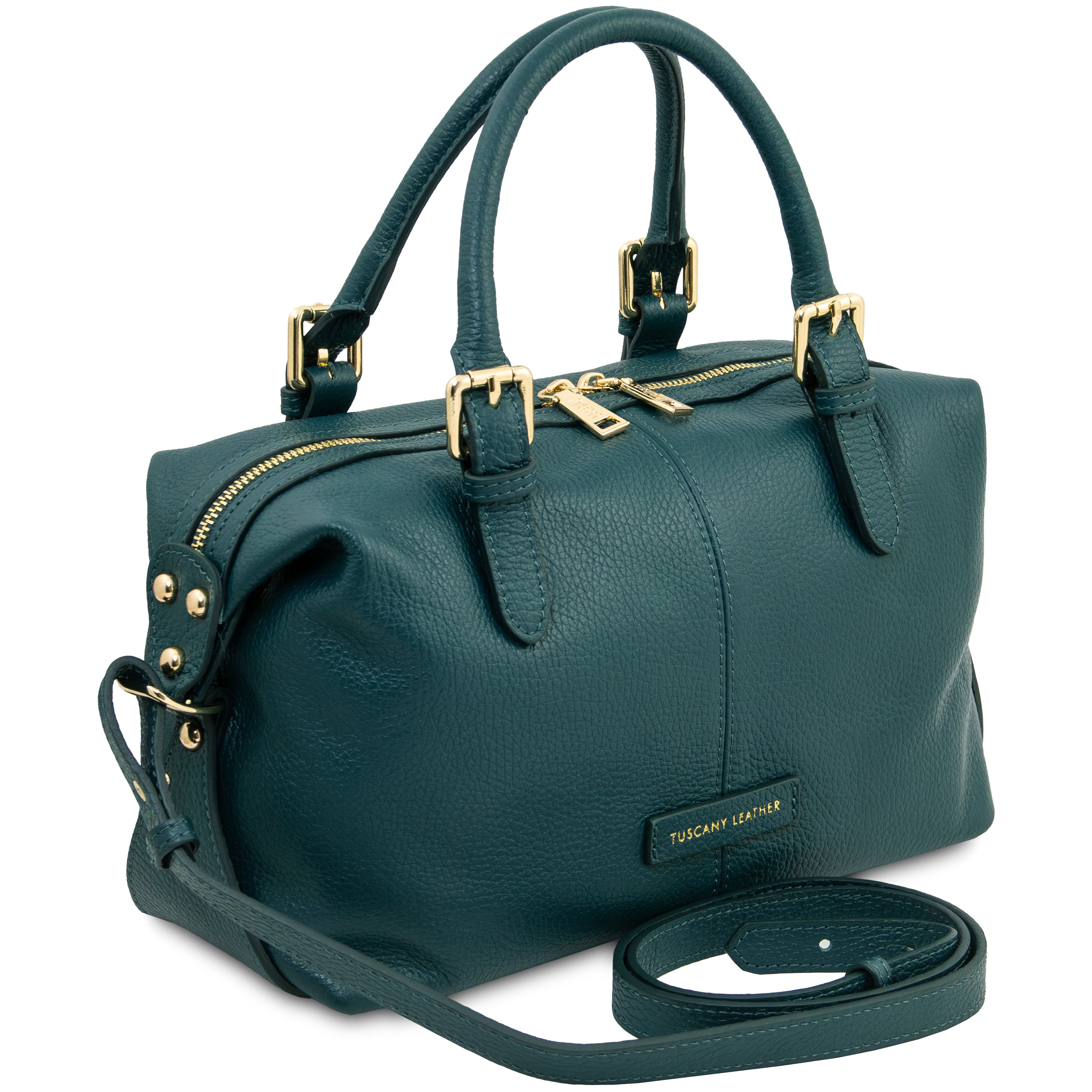 Sac à main bowling femme cuir grainé souple bandoulière RIBELLE Image secondaire du produit