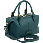 Sac à main bowling femme cuir grainé souple bandoulière RIBELLE