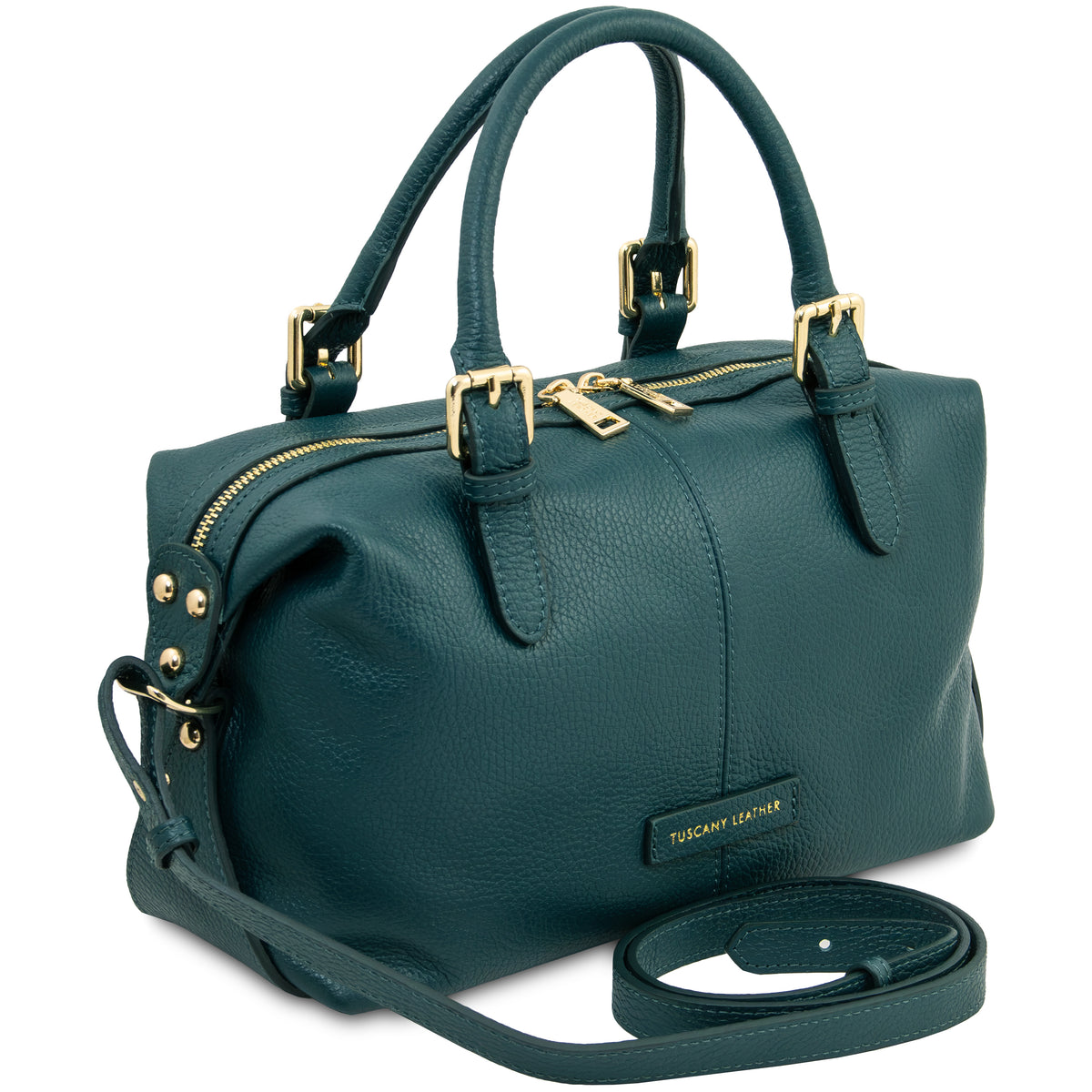 Sac à main bowling femme cuir grainé souple bandoulière RIBELLE