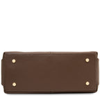Sac à main bowling femme cuir grainé souple bandoulière RIBELLE