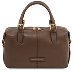 Sac à main bowling femme cuir grainé souple bandoulière RIBELLE