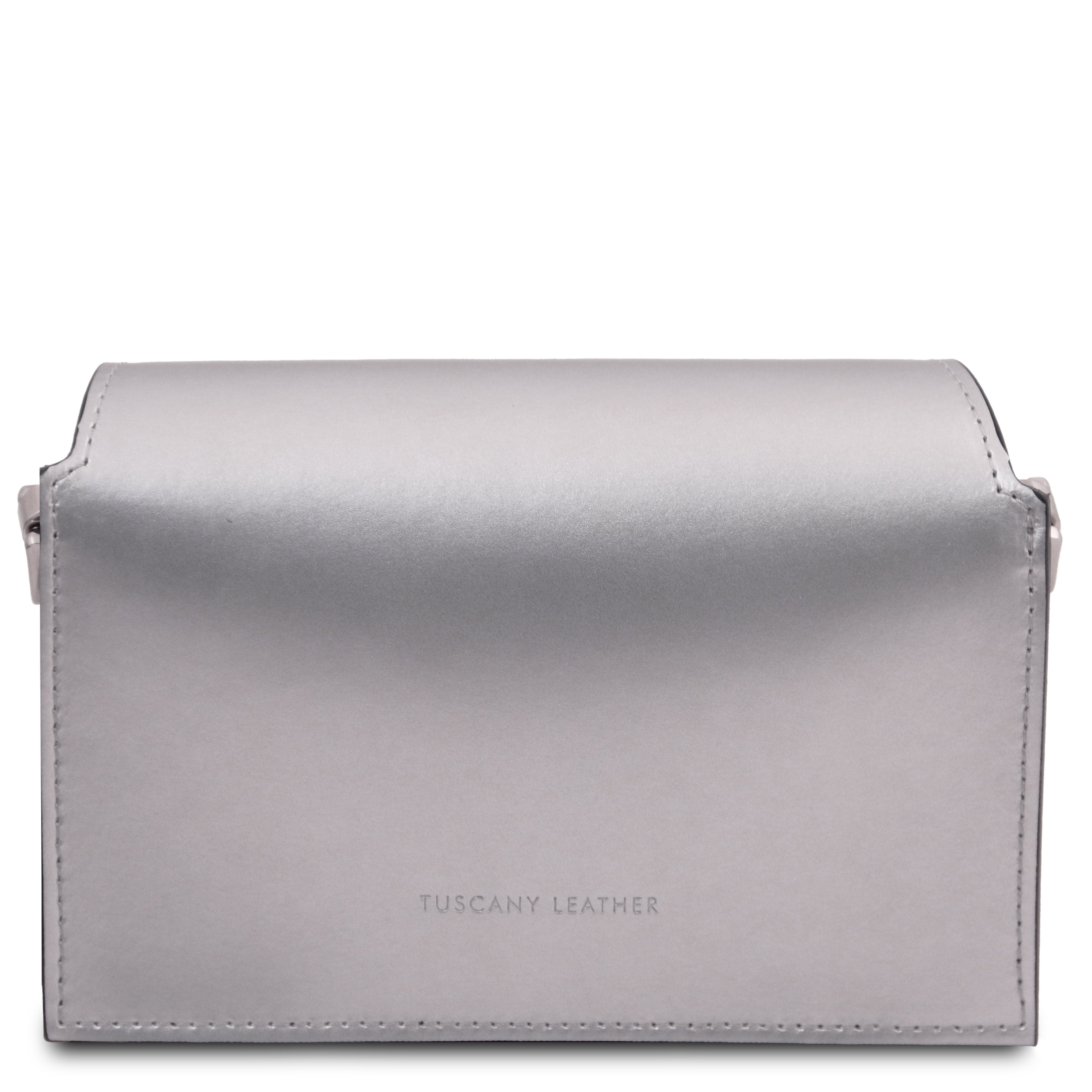 LUMINA — Sac bandoulière en cuir métallisé