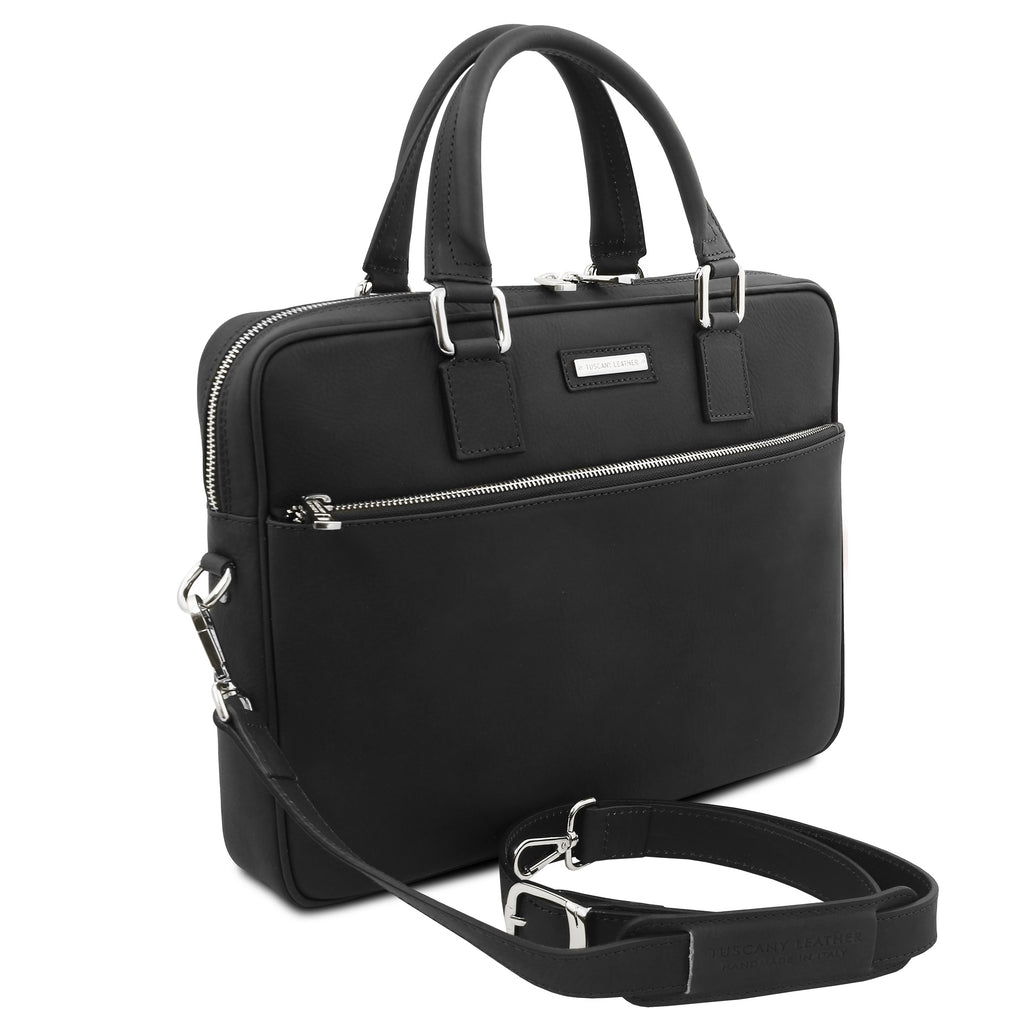 Cartable homme ordinateur cuir pleine fleur format A4 FERRARA