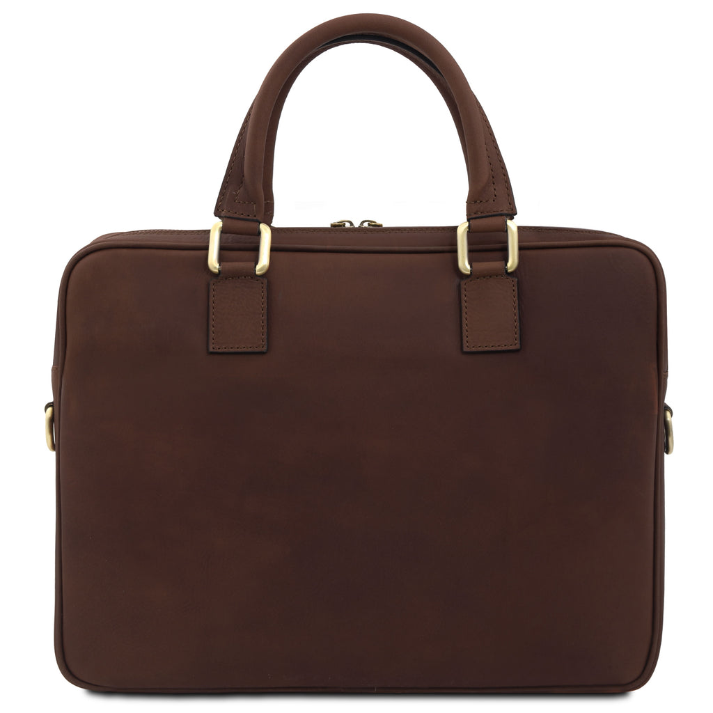 Cartable homme ordinateur cuir pleine fleur format A4 FERRARA