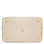 Sac seau femme OSTREA en daim et cuir effet autruche