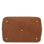 Sac seau femme OSTREA en daim et cuir effet autruche
