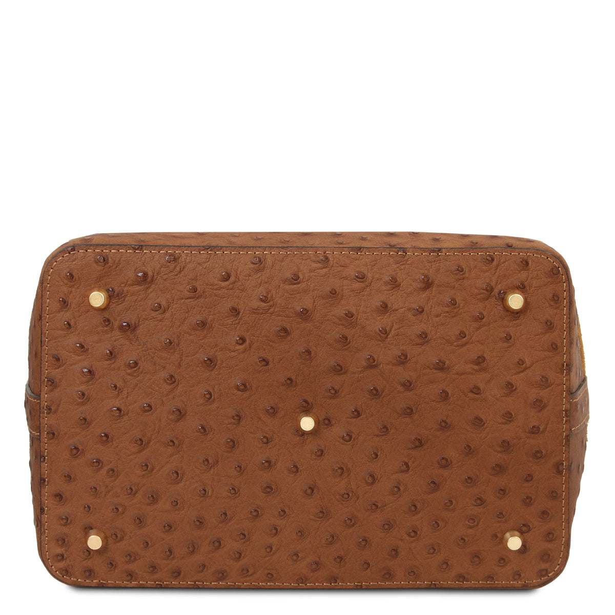 Sac seau femme OSTREA en daim et cuir effet autruche