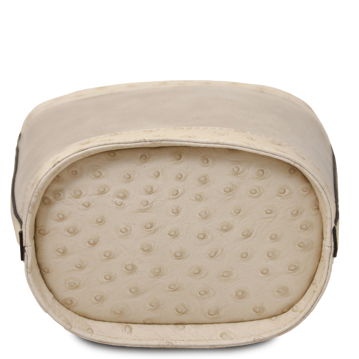 Sac seau femme OSTREA cuir suède effet autruche bandoulière