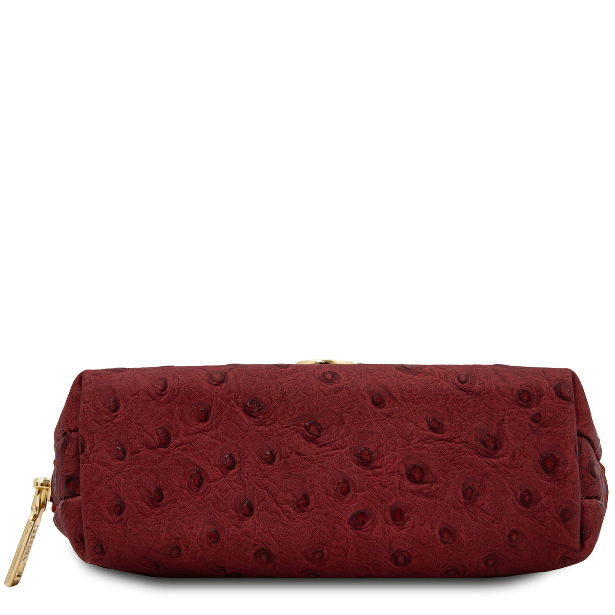Trousse de toilette femme cuir imprimé effet autruche VERA