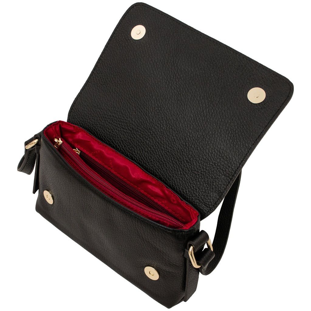 LIVIA — Sac bandoulière en cuir grainé
