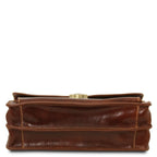 Pochette homme cuir pleine fleur 2 compartiments dragonne MAX