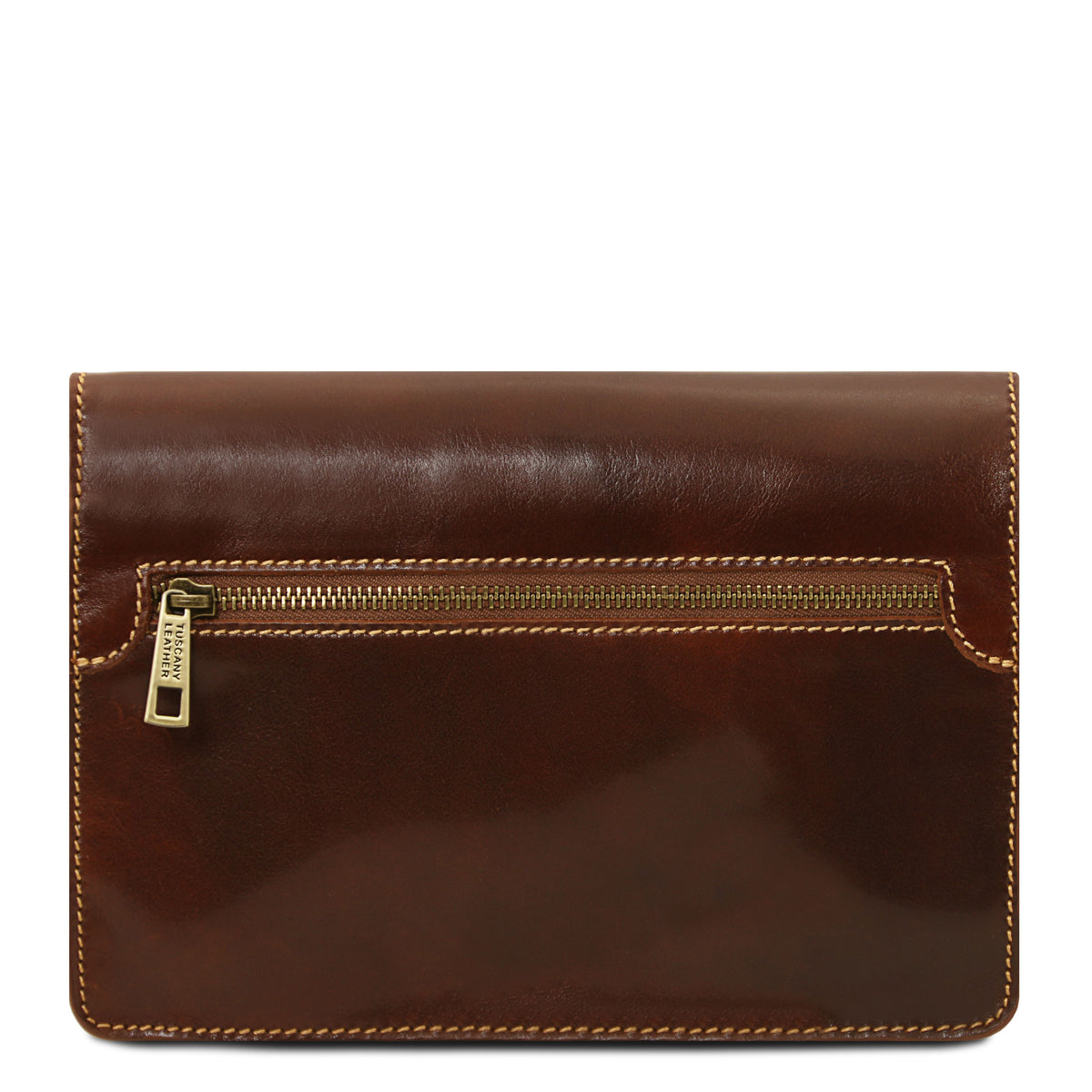 Pochette homme cuir pleine fleur 2 compartiments dragonne MAX