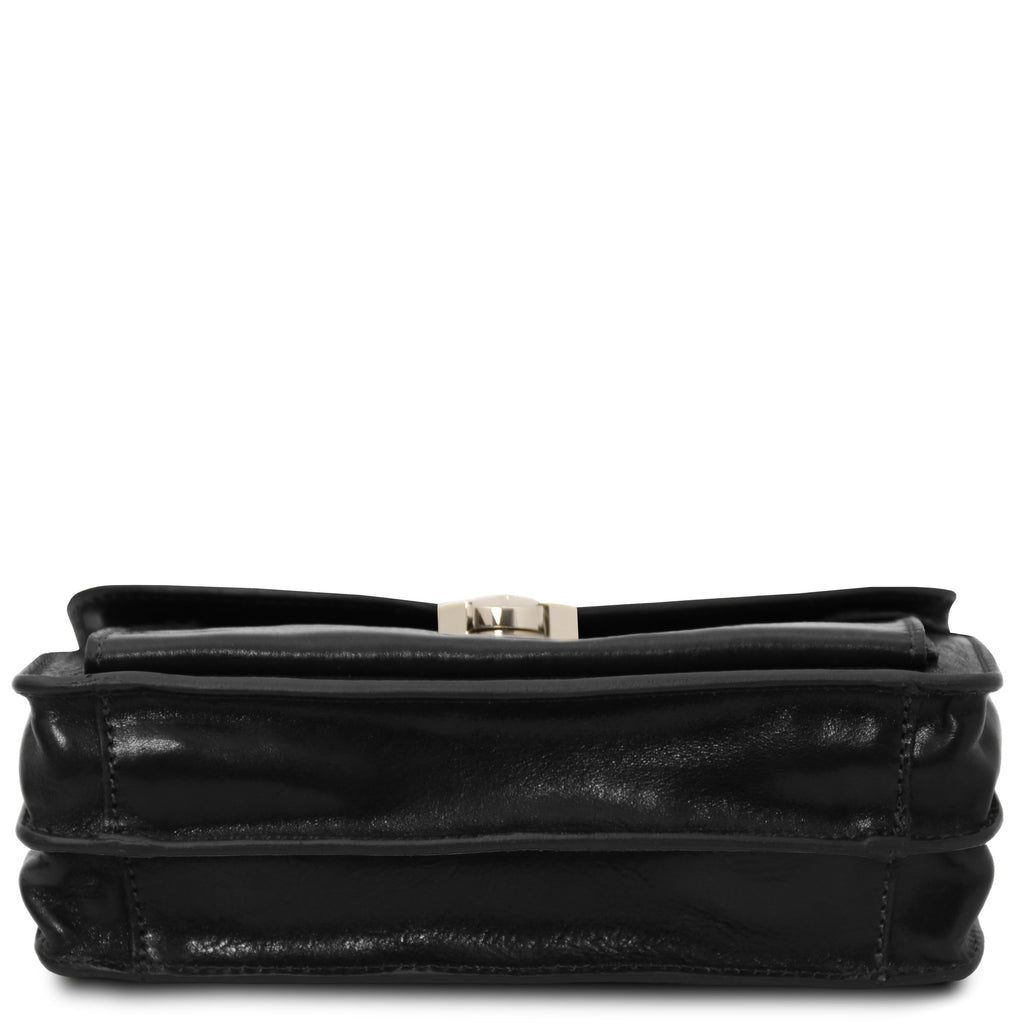 Pochette homme cuir pleine fleur 2 compartiments dragonne MAX