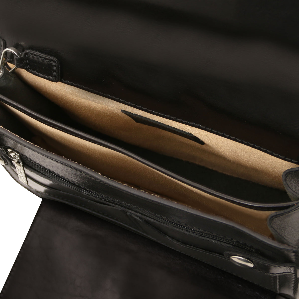 Pochette homme cuir pleine fleur 2 compartiments dragonne MAX