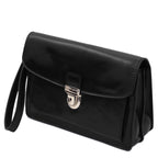 Pochette homme cuir pleine fleur 2 compartiments dragonne MAX