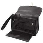 Pochette homme cuir pleine fleur 2 compartiments dragonne MAX