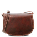 ISABELLA — Sac Saddle en cuir pleine fleur italien