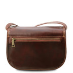 ISABELLA — Sac Saddle en cuir pleine fleur italien