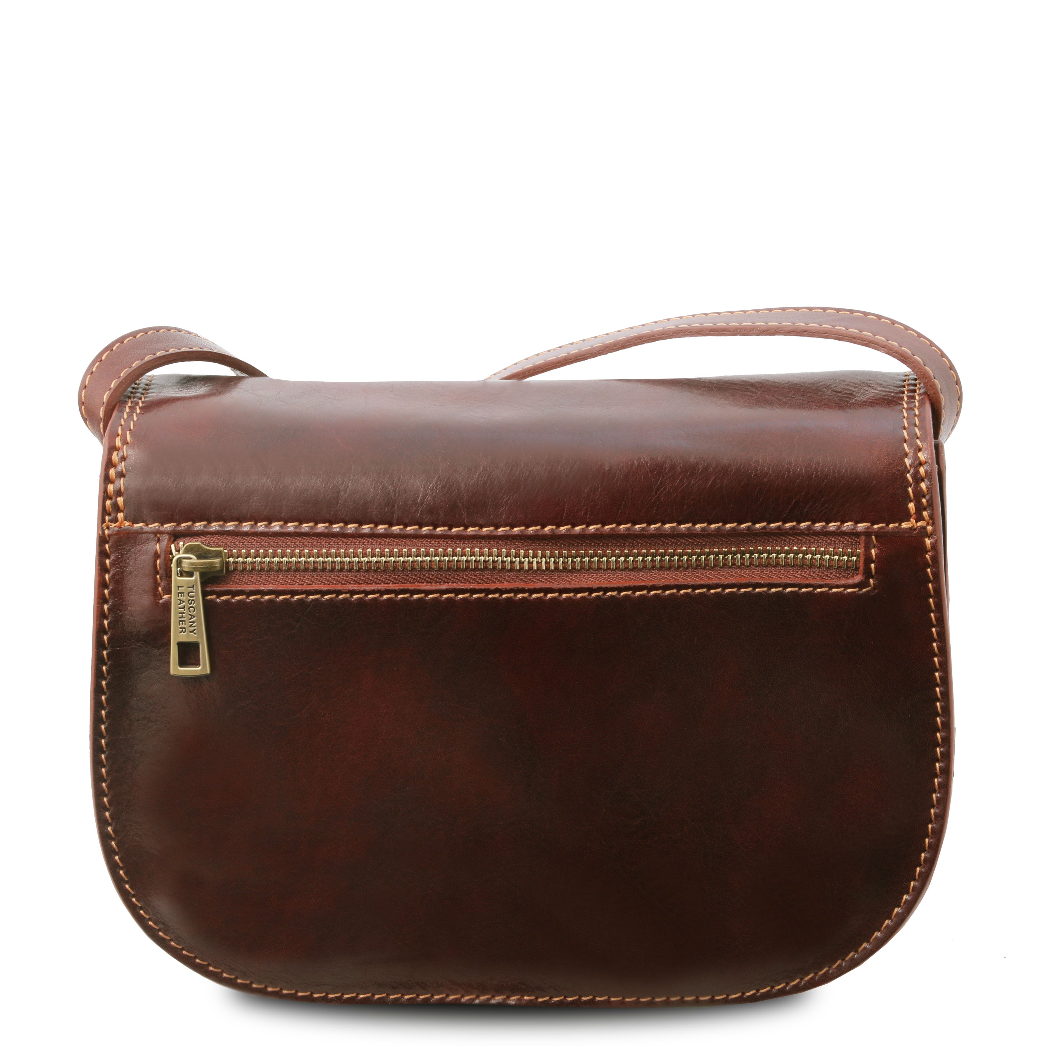 ISABELLA — Sac Saddle en cuir pleine fleur italien