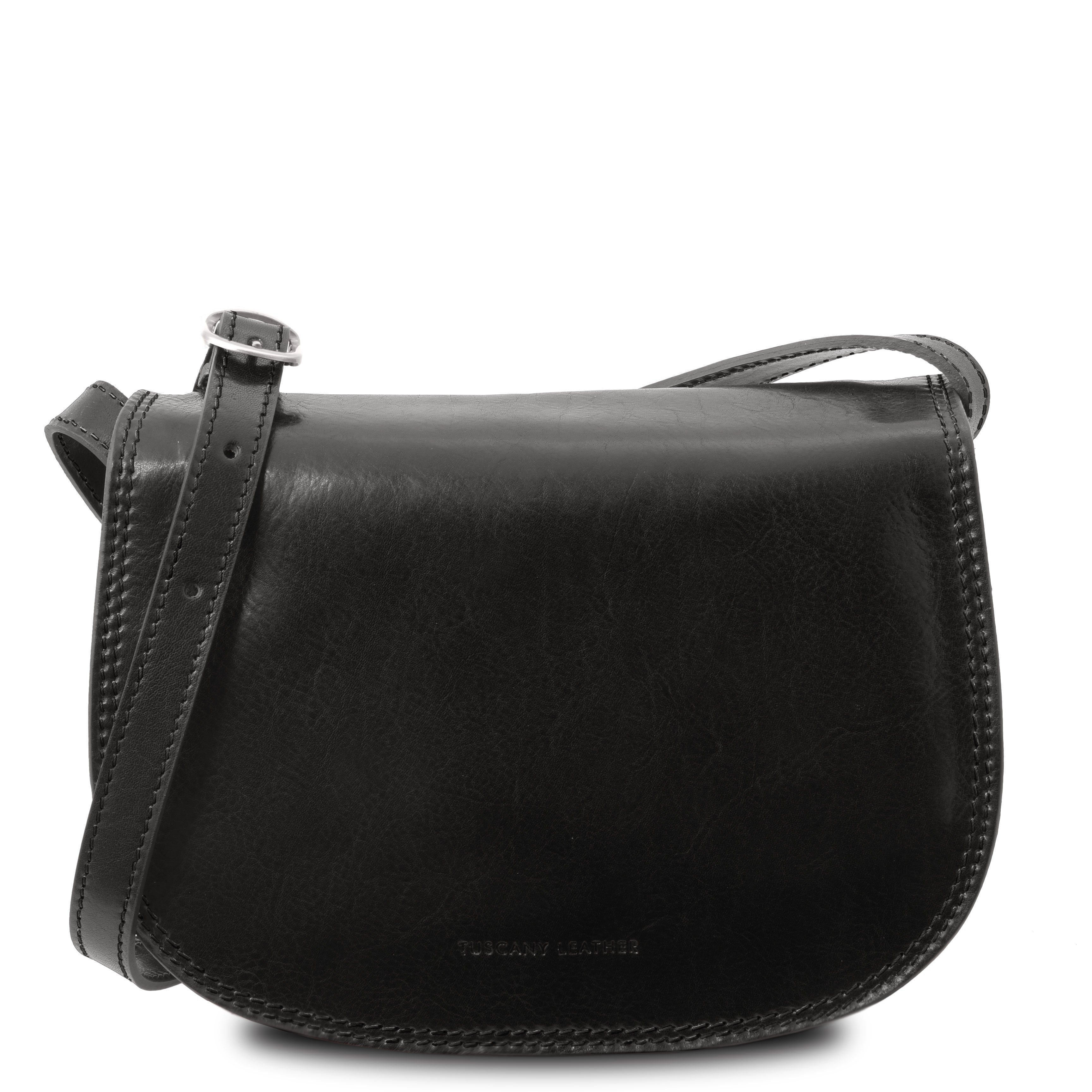 ISABELLA — Sac Saddle en cuir pleine fleur italien