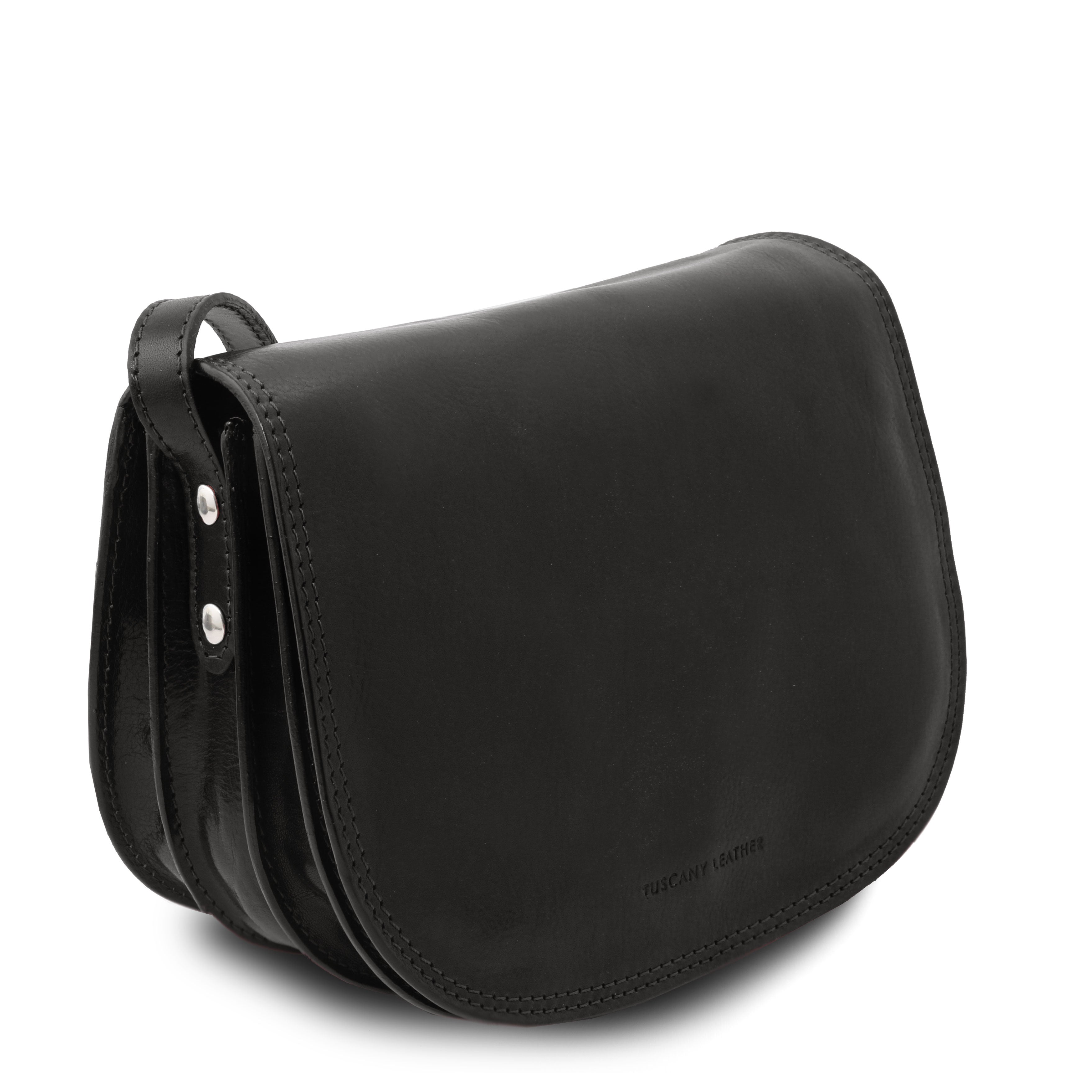 ISABELLA — Sac Saddle en cuir pleine fleur italien