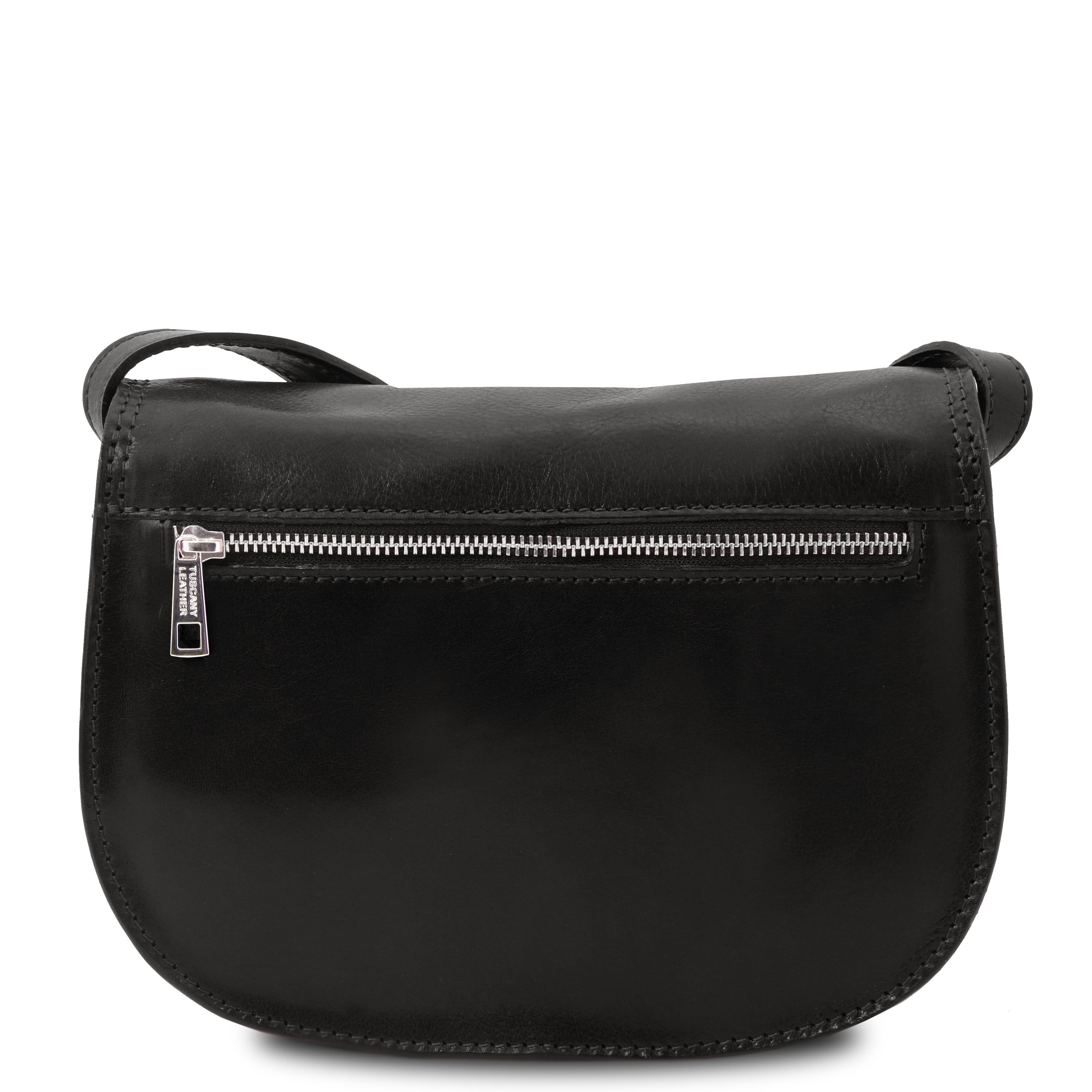 ISABELLA — Sac Saddle en cuir pleine fleur italien