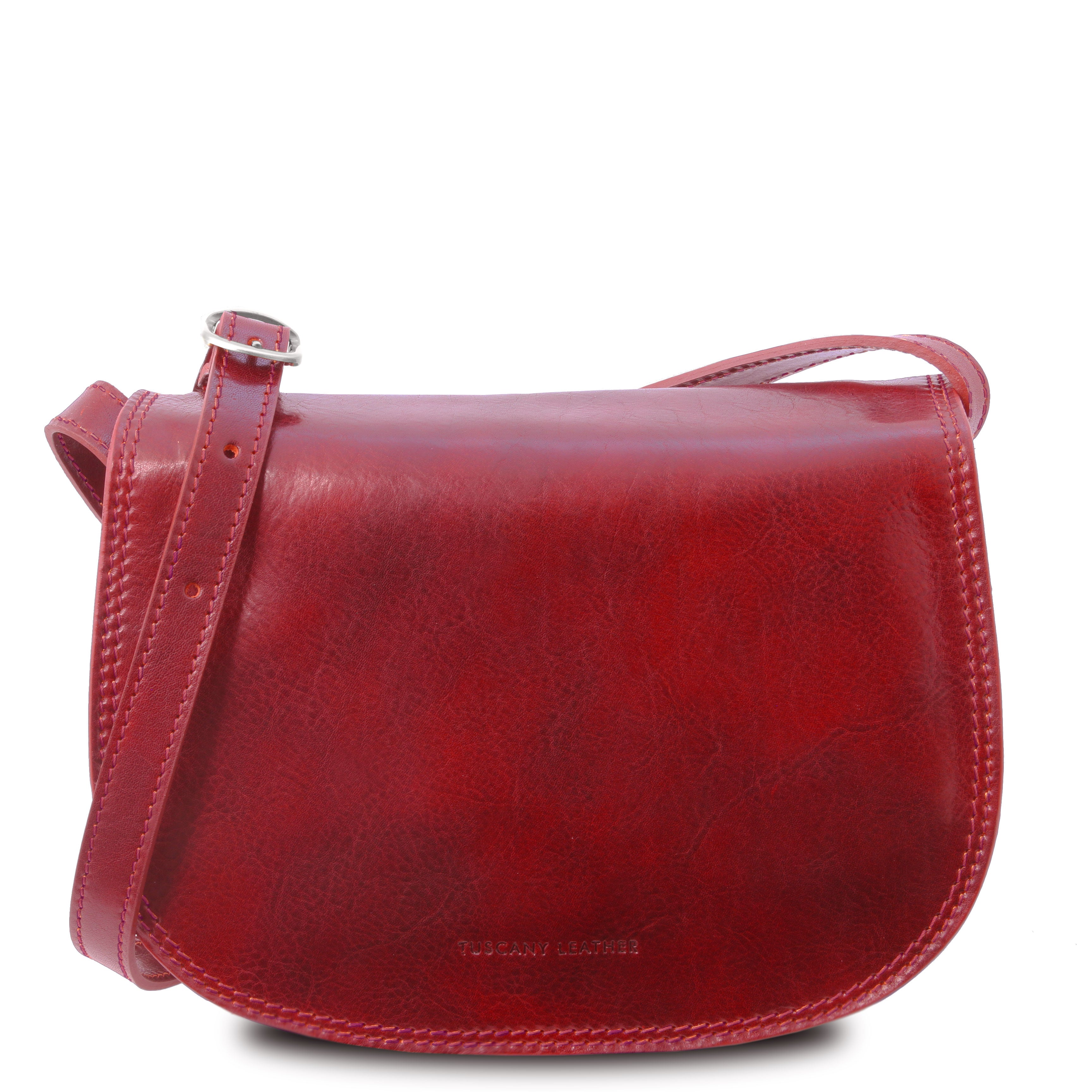 ISABELLA — Sac Saddle en cuir pleine fleur italien