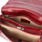 ISABELLA — Sac Saddle en cuir pleine fleur italien