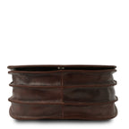 ISABELLA — Sac Saddle en cuir pleine fleur italien