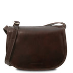 ISABELLA — Sac Saddle en cuir pleine fleur italien