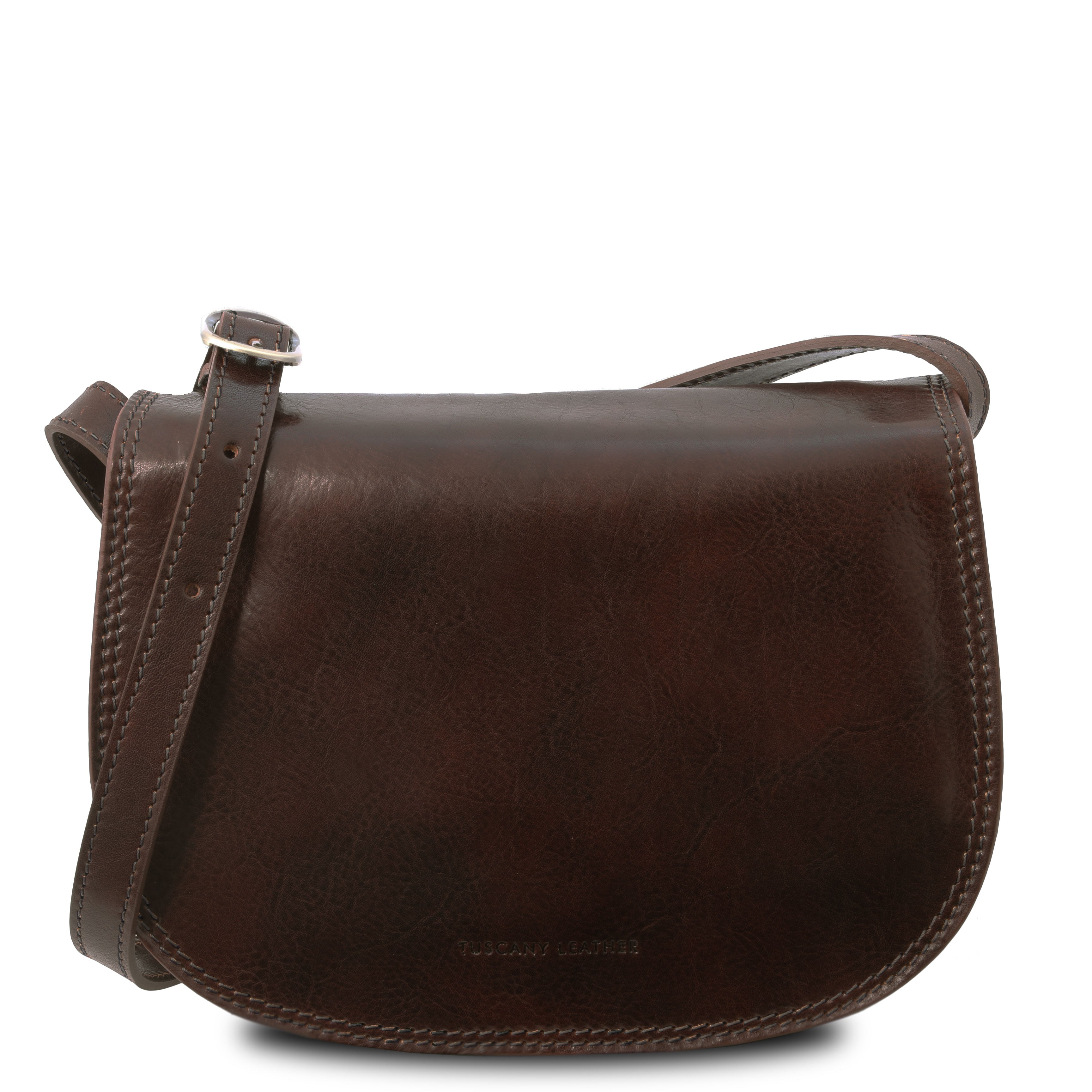 ISABELLA — Sac Saddle en cuir pleine fleur italien