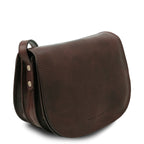ISABELLA — Sac Saddle en cuir pleine fleur italien