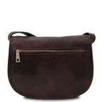 ISABELLA — Sac Saddle en cuir pleine fleur italien