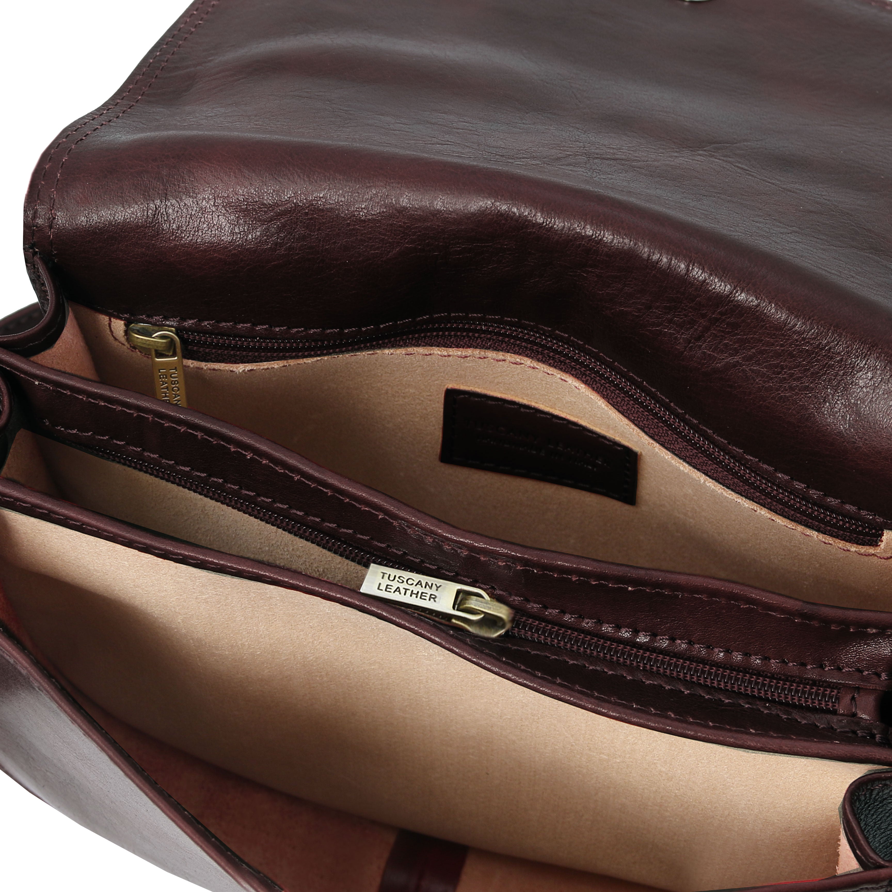 ISABELLA — Sac Saddle en cuir pleine fleur italien