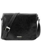 Besace homme MESSENGER DOUBLE cuir PC 15,6 pouces