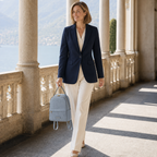 Sac à dos femme DEDALO en cuir véritable imprimé effet tressé