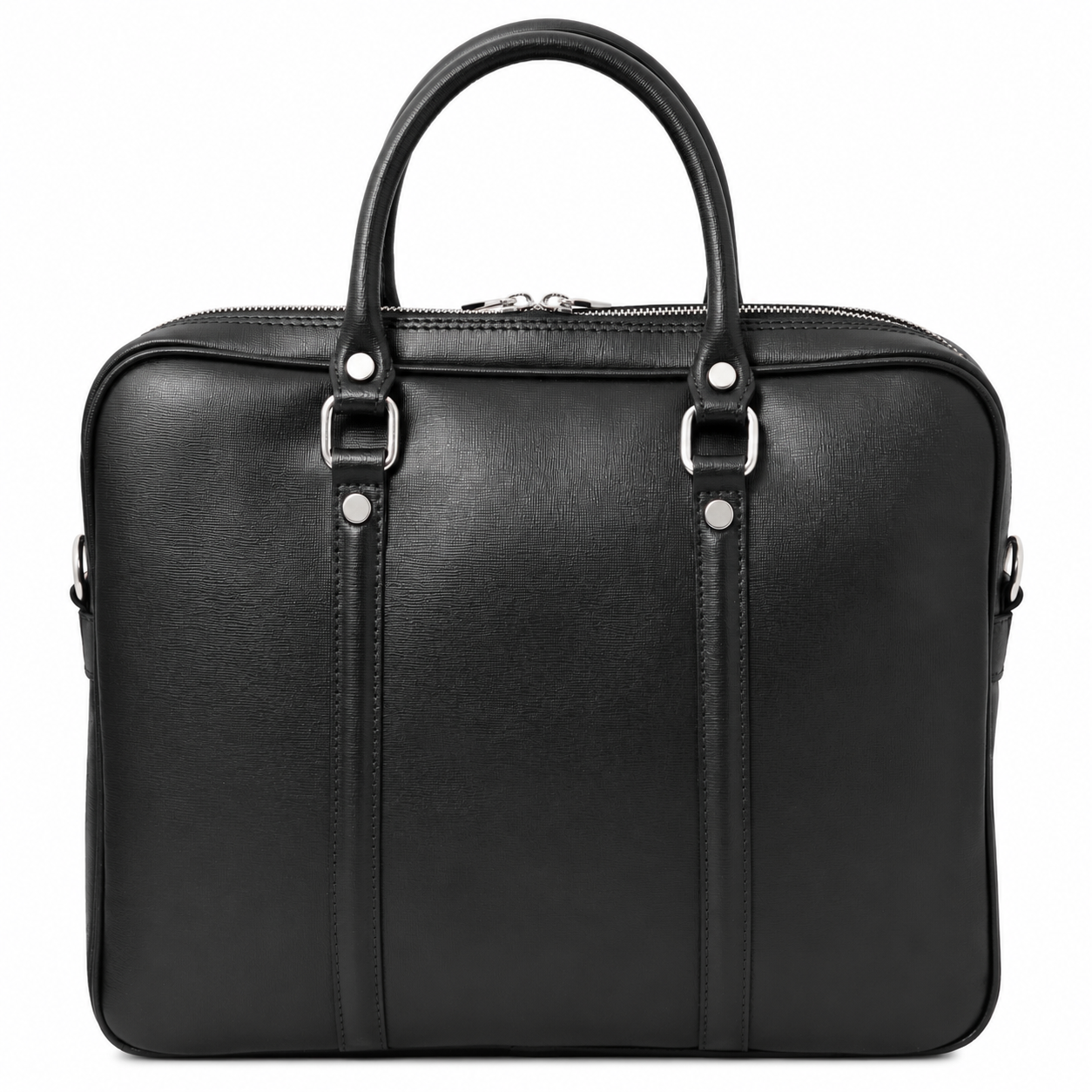 PRATO — Serviette ordinateur en cuir Saffiano