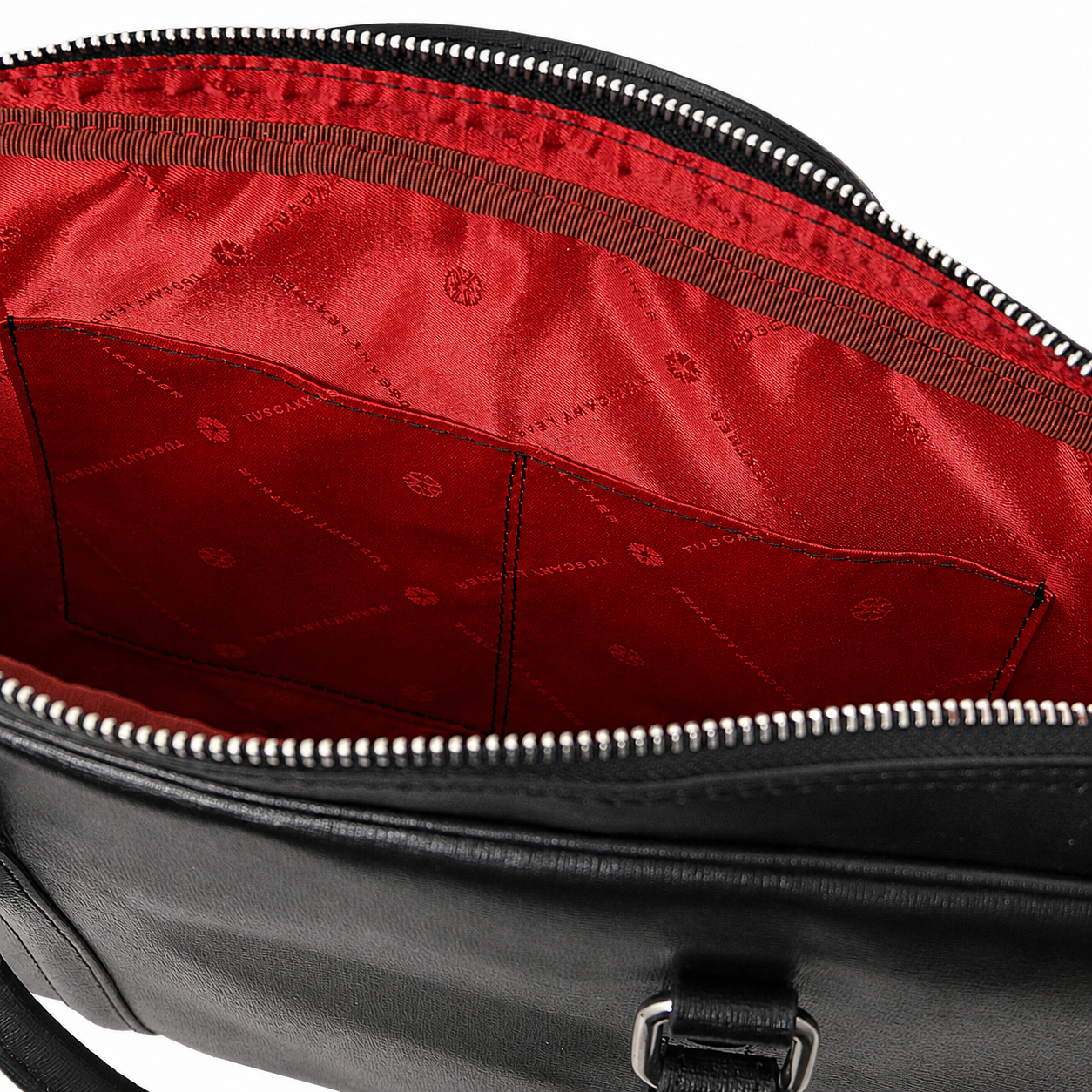 PRATO — Serviette ordinateur en cuir Saffiano