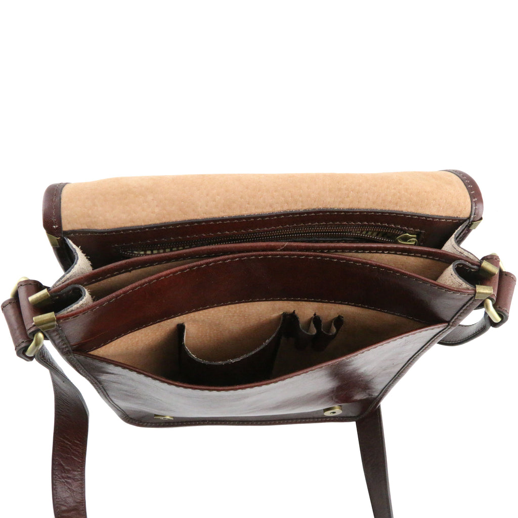 Sac bandoulière homme LORENZO cuir tablette 10 pouces