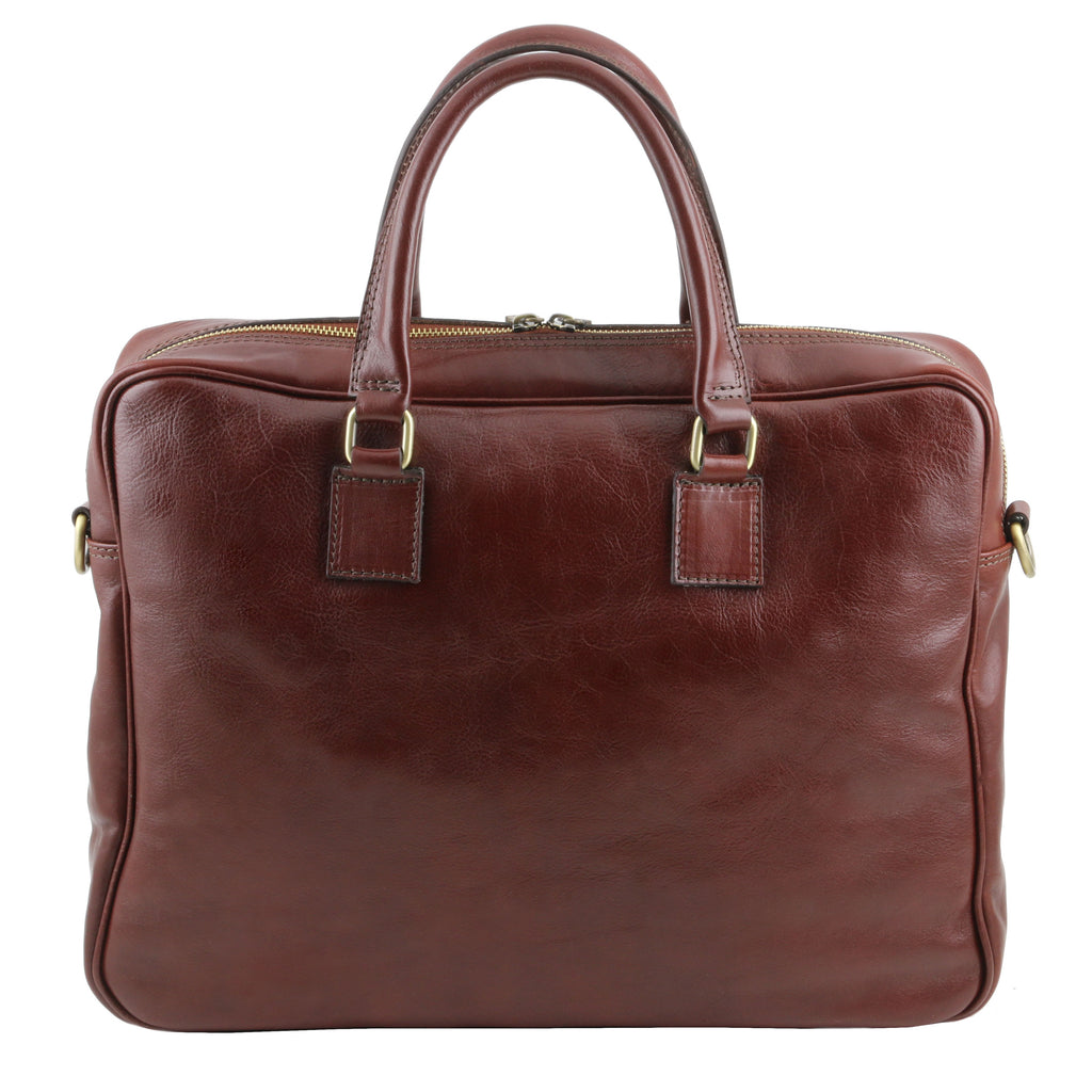Cartable homme cuir pleine fleur ordinateur 15,6 pouces URBINO