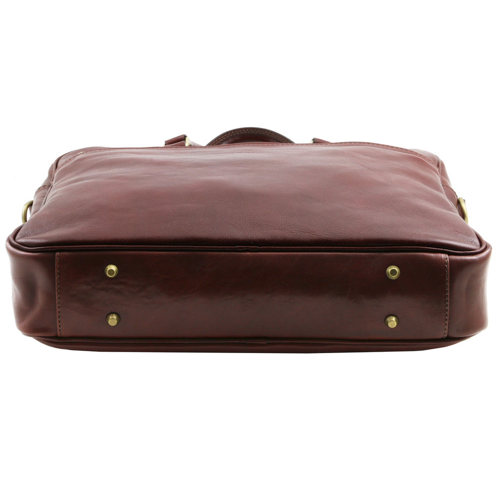 Cartable homme cuir pleine fleur ordinateur 15,6 pouces URBINO