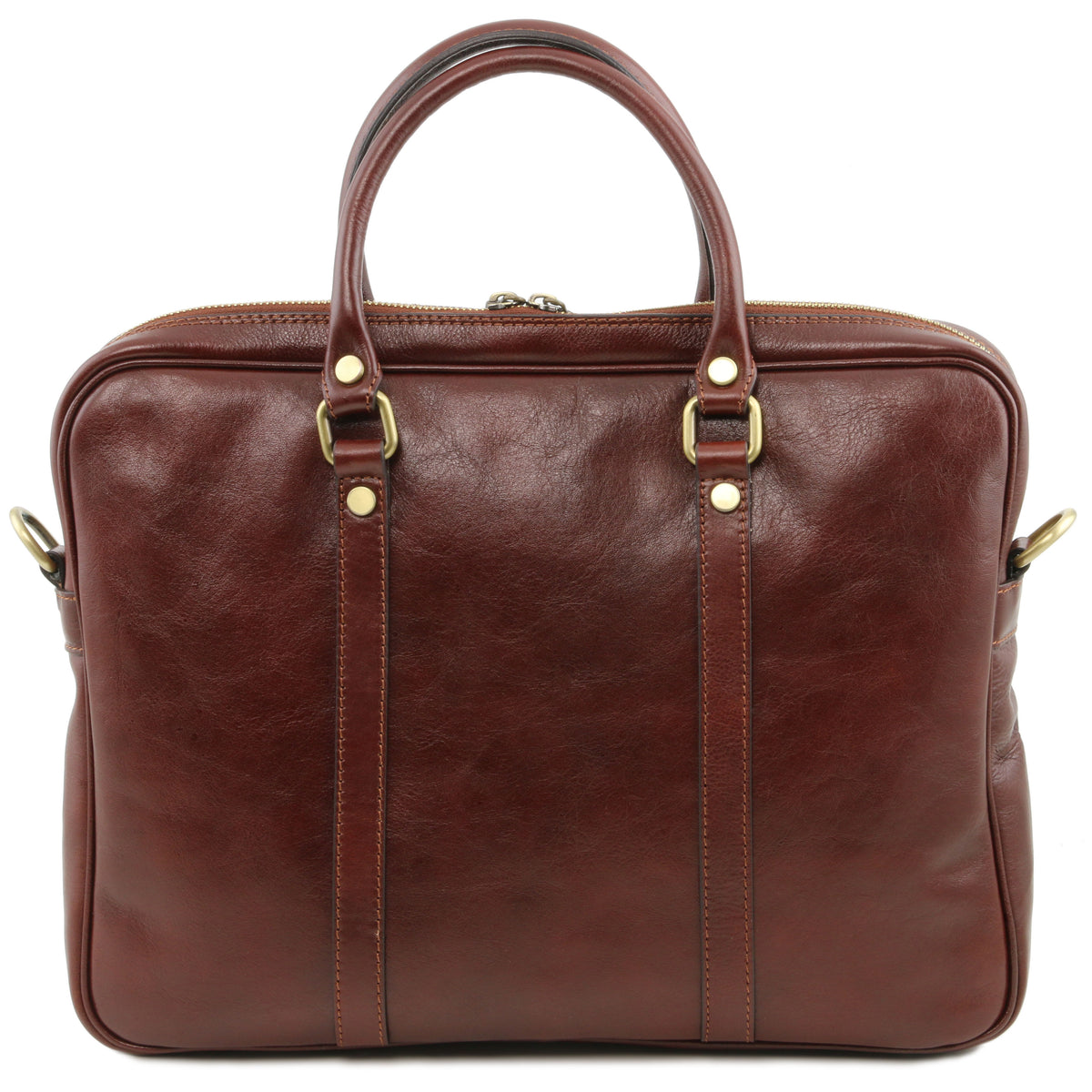 Serviette ordinateur homme cuir pleine fleur 15 pouces PRATO