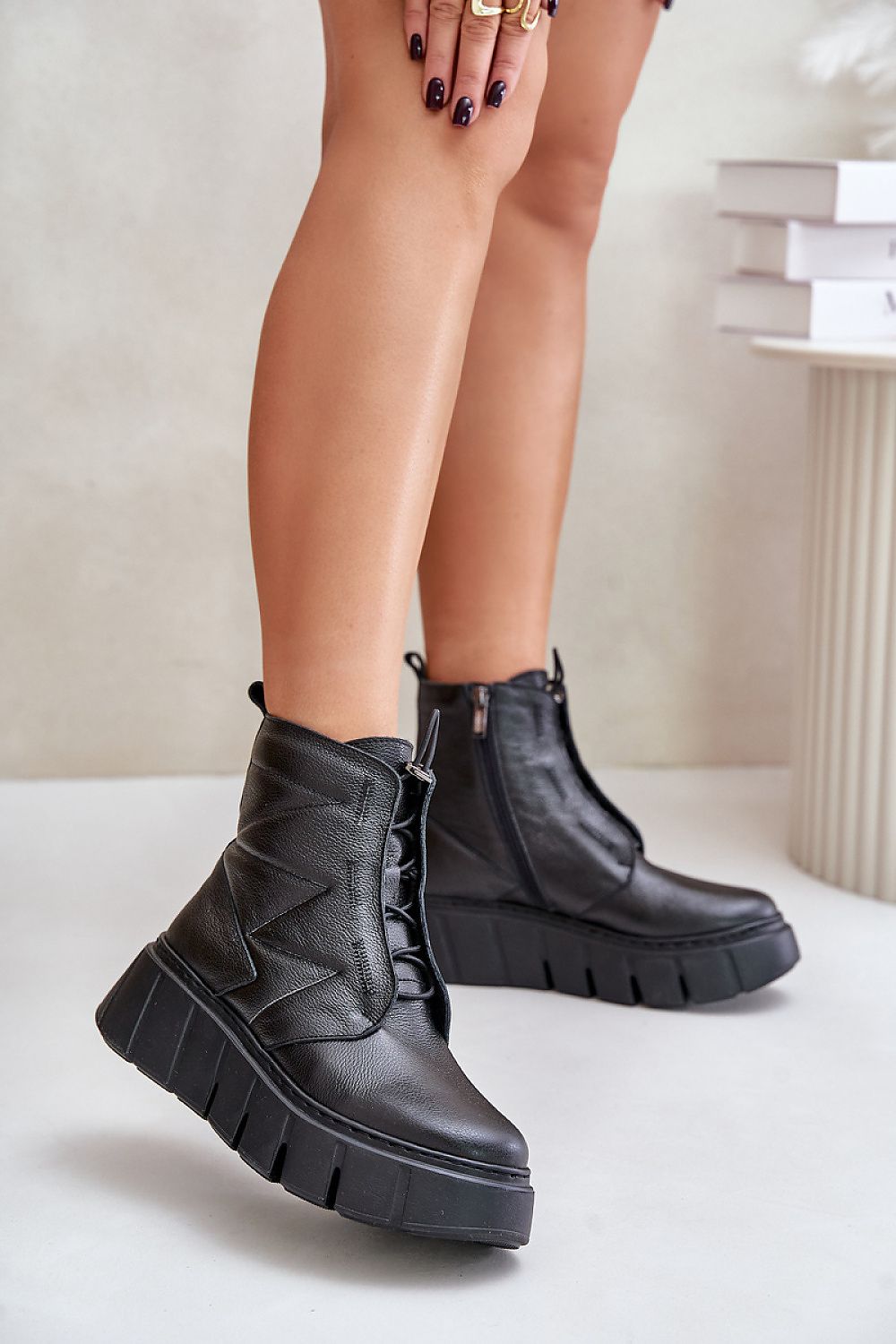  Platform boots model 202821 Step in style 