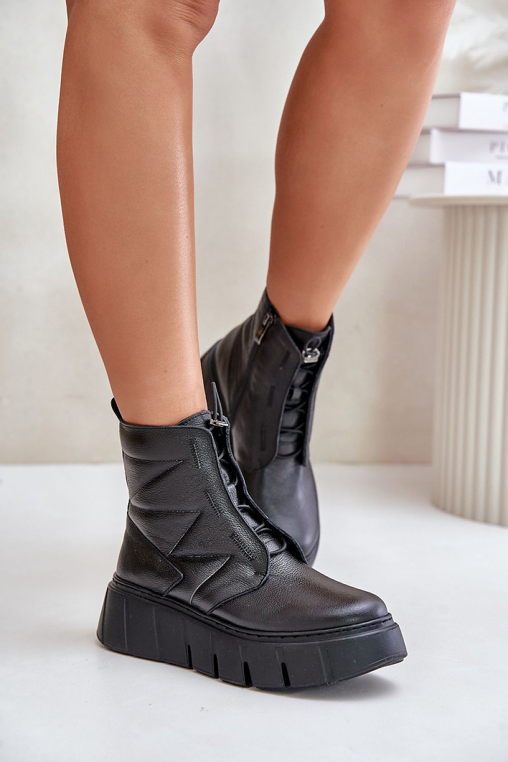  Platform boots model 202821 Step in style 