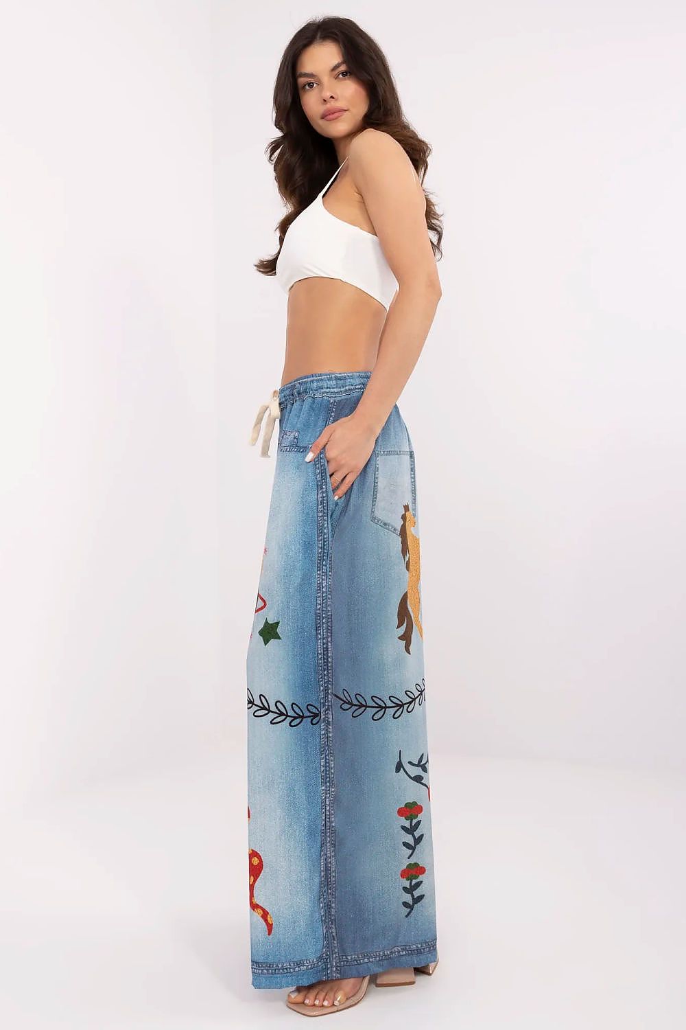 Women trousers model 210029 Italy Moda Secondary image