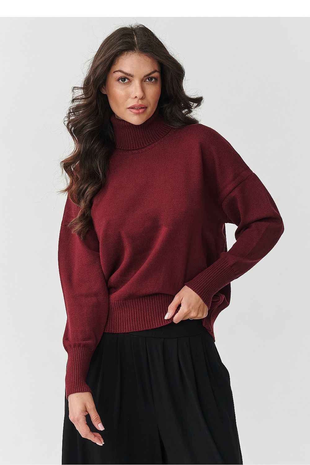 Turtleneck model 217397 Makadamia  Main image