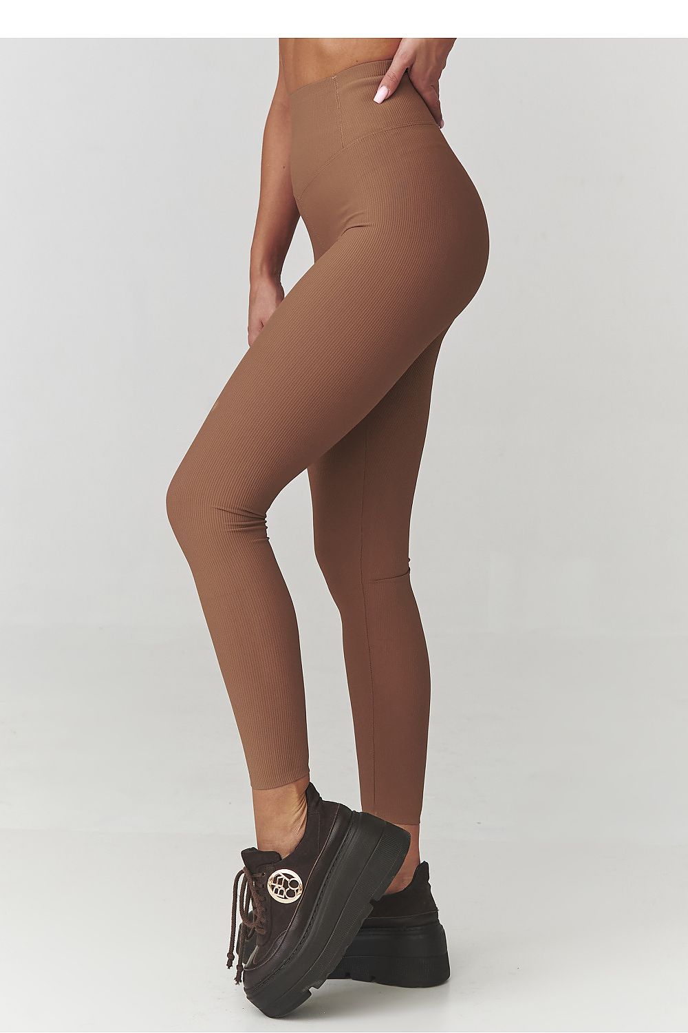 Long leggings model 220768 Makadamia Secondary image