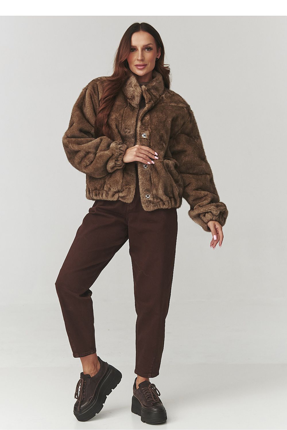 Jacket model 220777 Makadamia Secondary image